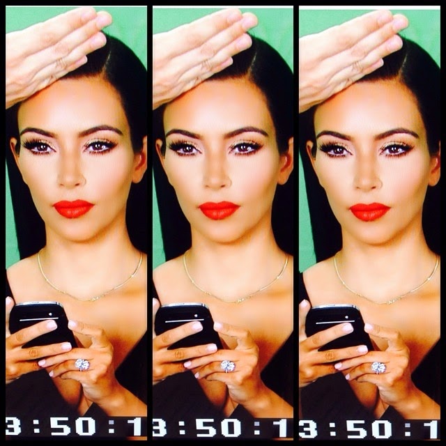 Kim Kardashian Makeup Tutorial | Red Lip & Gold Eye (UD Naked 2)