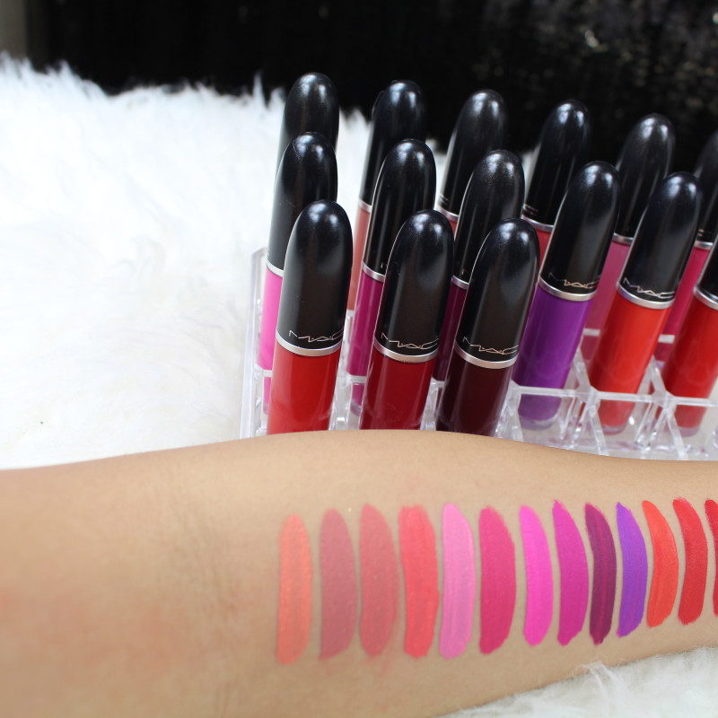 REVIEW & SWATCHES Mac Cosmetics Matte Retro Liquid LipColours